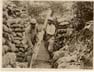 French soldiers working on a trench